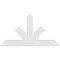 Ekena Millwork Richland Architectural Grade PVC Gable Bracket, 60"W x 32 1/2"H x 2"D x 6"F, 13/12 Pitch GBP060X33X0206RIC00 - alternate 4